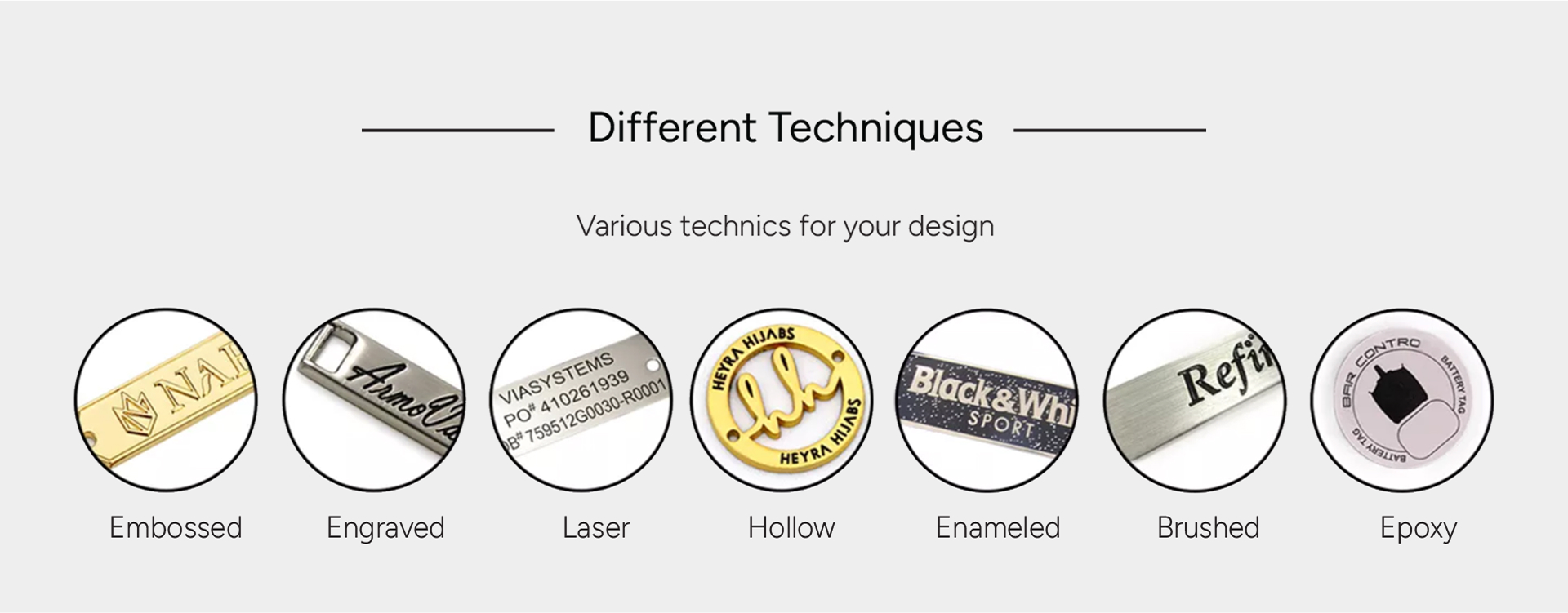 various technics for your design